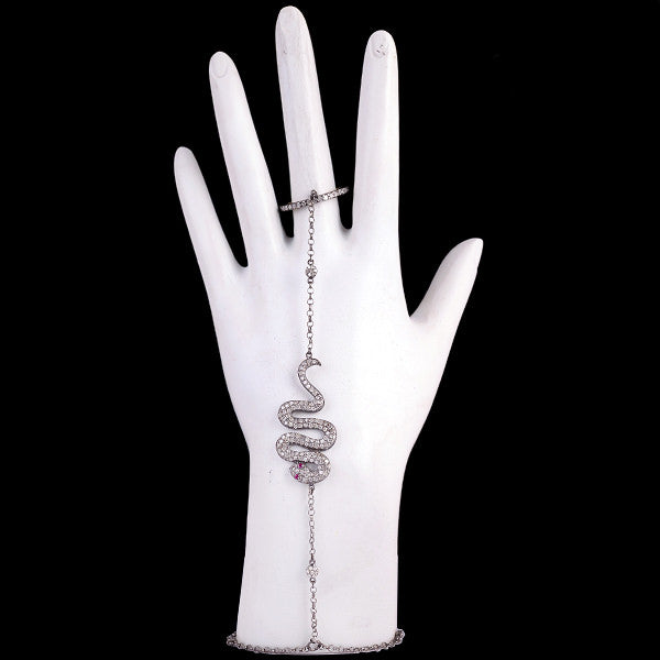 Silver slave clearance bracelet with ring