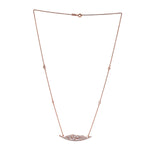 18K Rose Gold Prong Set Baguette Diamond Designer Choker Necklace For Her