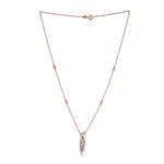 Prong Set Baguette Diamond Designer Choker Necklace For Her In Rose Gold