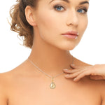 18k Yellow Gold Tear Drop Ice Diamond Designer Charm Jewelry
