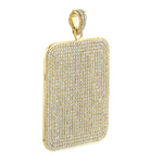 10K Yellow Gold Pave Natural Diamond Designer Pendant For Women's