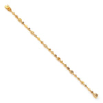 Natural Ice Diamond Pave Diamond Link Chain Bracelet In 18k Yellow Gold