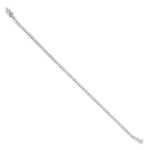 Prong Set Natural Diamond Delicate Tennis Bracelet Bridal Jewelry In 18k White Gold